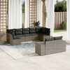 vidaXL Garden Sofa Set Grey