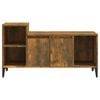 vidaXL TV Cabinet Smoked Oak Engineered Wood, Iron Standard TV Cabinet