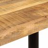 vidaXL Dining Table Durable Rectangular Retro Style Solid Mango Wood Table