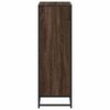 vidaXL Book Cabinet Brown oak Engineered wood, metal Medium Book Cabinet