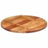 vidaXL Table Top Solid Wood Acacia Round 0.98 - 1.06 " 23.6 "
