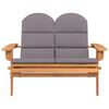 vidaXL Garden Bench Brown and dark grey Solid Acacia wood and polyester