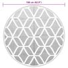 vidaXL Outdoor Carpet Grey Polypropylene Ø63.0 in Reversible Area Rug