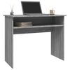vidaXL Desk Grey Sonoma Engineered Wood Standard Desk Rectangular