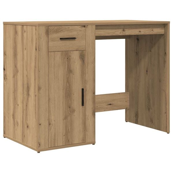 vidaXL Desk Artisan oak Engineered wood Medium Artisan Oak Desk