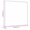 vidaXL Stretched Canvases 12 pcs White Fabric and Solid Wood Pine