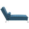 vidaXL Massage Chaise Lounge Blue