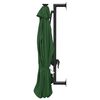 vidaXL Garden Parasol Green Polyester Large Tiltable Garden Parasol