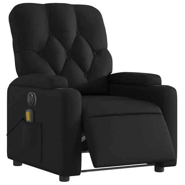 vidaXL Electric Massage Recliner Chair Black