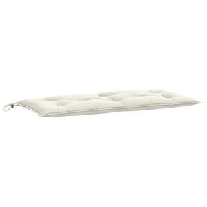 vidaXL Garden Bench Cushion Melange cream 100% Polyester