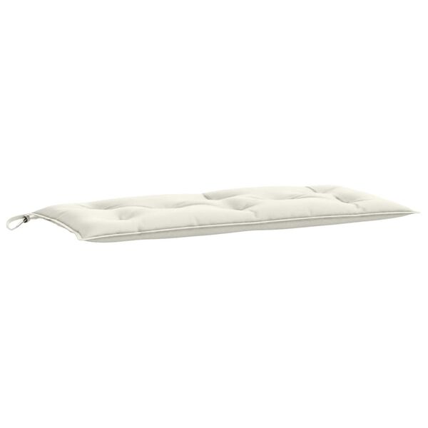 vidaXL Garden Bench Cushion Melange cream 100% Polyester