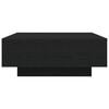 vidaXL Coffee Table Black Oak 31.50 x 31.50 x 12.20 in Engineered Wood