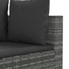 vidaXL Patio Sofa Set Set of 3 Grey, Anthracite