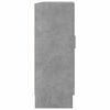 vidaXL Vitrine Cabinet Concrete Grey 32.5x12.0x31.5" Engineered Wood