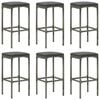 vidaXL Garden Bar Set Gray