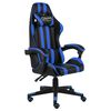 vidaXL Racing Chair Blue and black Faux leather, plywood, steel Medium