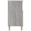 vidaXL Sideboard Grey Sonoma Engineered wood, solid eucalyptus wood