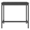 vidaXL Garden Table Grey Solid Pine Wood Large Garden Table