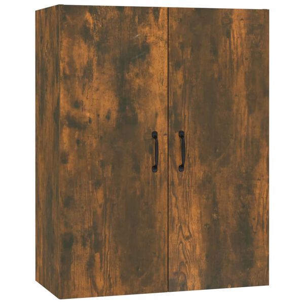 vidaXL Hanging Cabinet Smoked Oak Engineered Wood Medium Hanging Cabinet