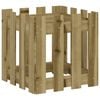 vidaXL Garden Planter Natural Wood Solid Pine Wood Medium