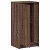vidaXL Sideboard Brown oak Engineered wood, glass 33.5 in tall Sideboard