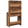 vidaXL Dressing Table Old Wood Engineered Wood, Glass