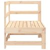 vidaXL Garden Corner Sofa Natural Wood Pine Wood Medium Modular