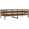vidaXL Day Bed Honey Brown Solid Pine Wood, Plywood Twin