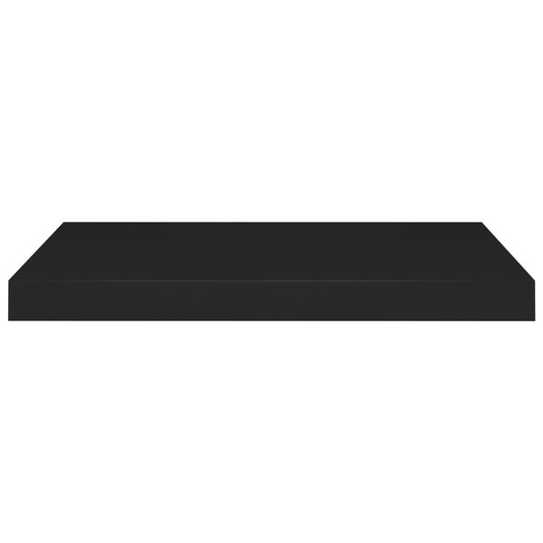 vidaXL Wall Shelf Black Honeycomb MDF, Metal 23.6 in length
