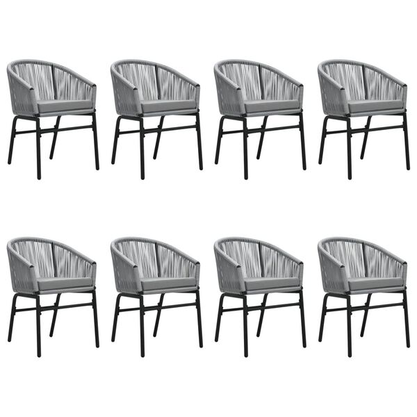 vidaXL Dining Set Anthracite and Black