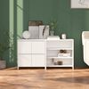 vidaXL 2 Piece Sideboard White Engineered Wood