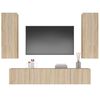 vidaXL TV Cabinet Set Set of 4 Sonoma oak Engineered wood TV Cabinet Set