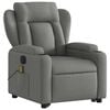 vidaXL Electric Stand Up Massage Recliner Chair Dark gray