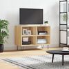 vidaXL TV Cabinet Sonoma oak Engineered wood, iron Medium TV Cabinet