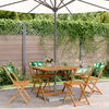 vidaXL Garden Dining Set Green Solid acacia wood One Size Foldable