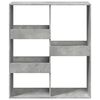 vidaXL Book Cabinet Concrete Grey Engineered Wood Medium Book Cabinet