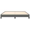 vidaXL Bed Frame Dark grey Polyester fabric, plywood, engineered wood