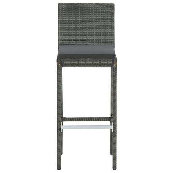 vidaXL Bar Stool Set of 6 Gray