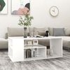 vidaXL Coffee Table White Engineered wood 39.4 x 19.7 x 15.7 in