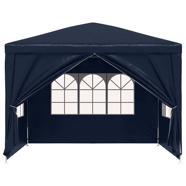 vidaXL Party Tent Blue Polyethylene roof and side panels