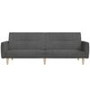 vidaXL Sofa Bed Dark Grey Fabric (100% polyester), Wood, Foam 2-Seater