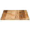 vidaXL Table Top Natural Mango Wood Solid Mango Wood 23.6x23.6 in