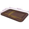 vidaXL Dog Mattress Size XL Brown
