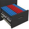 vidaXL Filing Cabinet Anthracite Steel Medium Anthracite Filing Cabinet