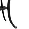 vidaXL Garden Table Black Cast Aluminum Small Durable Garden Table