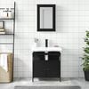 vidaXL Bathroom Furniture Set Black