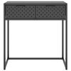 vidaXL Console Table Anthracite Steel Compact Adjustable Armrests