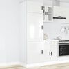 vidaXL Kitchen Cupboard High gloss white Engineered wood Tall