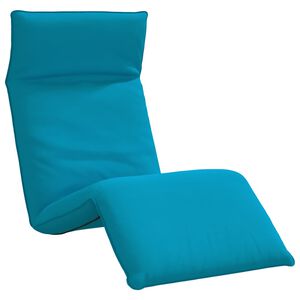 vidaXL Folding Sun lounger Light Blue 68.9x21.3x3.3" Oxford Fabric