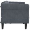 vidaXL Sofa Dark grey Velvet (100% polyester), plywood, solid wood